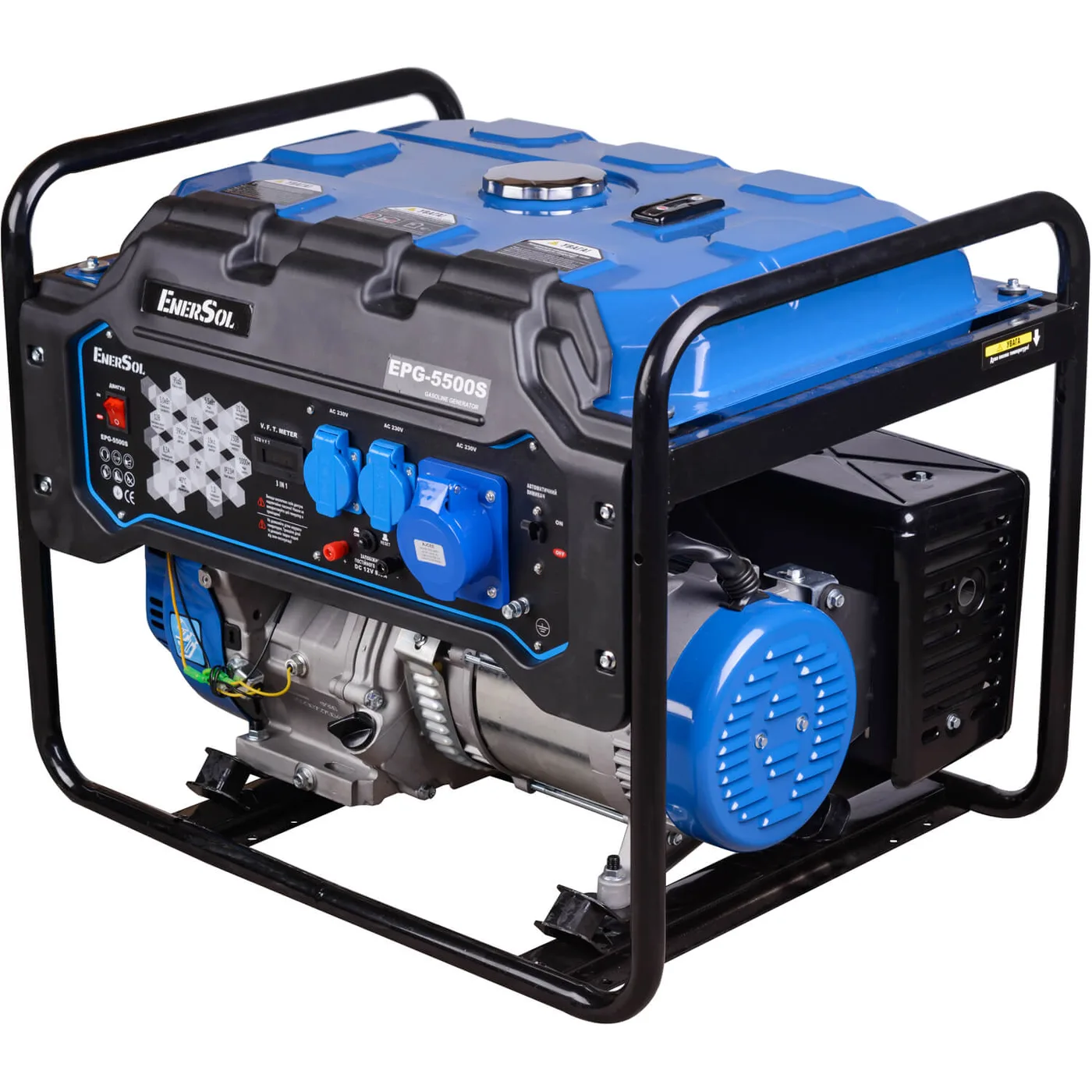Генератор бензиновий EnerSol EPG-5500S, 5 кВт, ручний стартер — фото 2
