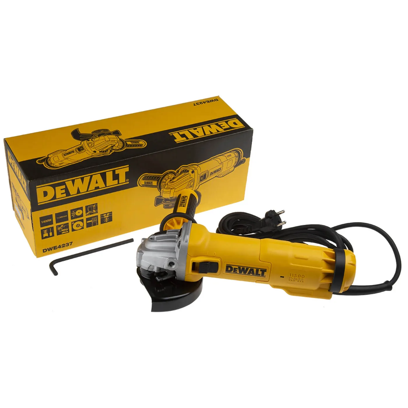 Шліфмашина кутова - болгарка мережева DeWALT DWE4237 — фото 5