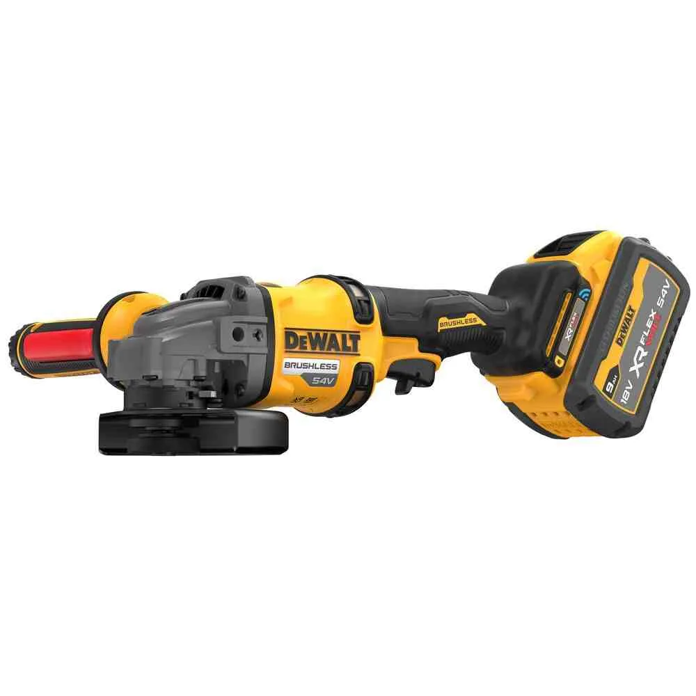 Шліфмашина кутова - болгарка акумуляторна безщіткова DeWALT DCG418SHDX2 — фото 2