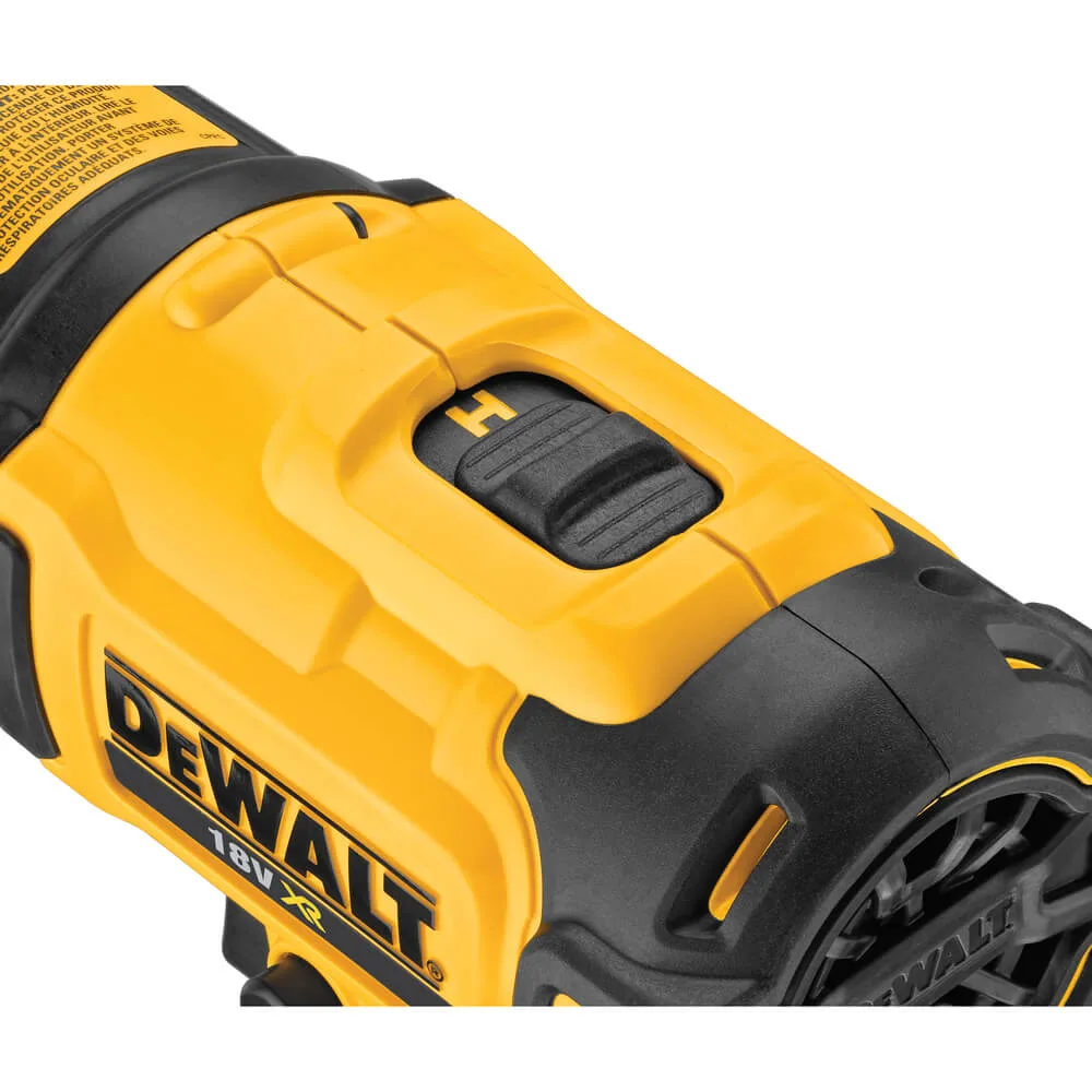 Пістолет гарячого повітря - фен акумуляторний DeWALT DCE530N — фото 5