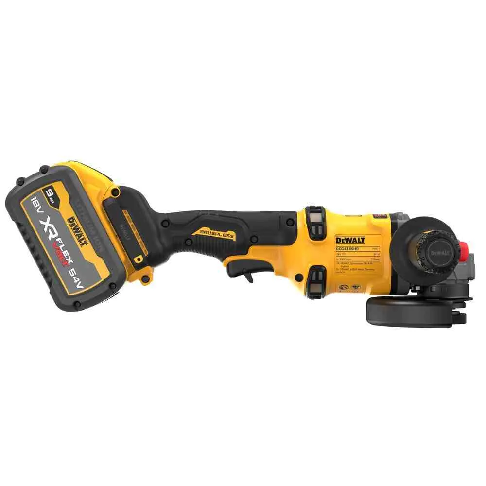 Шліфмашина кутова - болгарка акумуляторна безщіткова DeWALT DCG418SHDX2 — фото 3