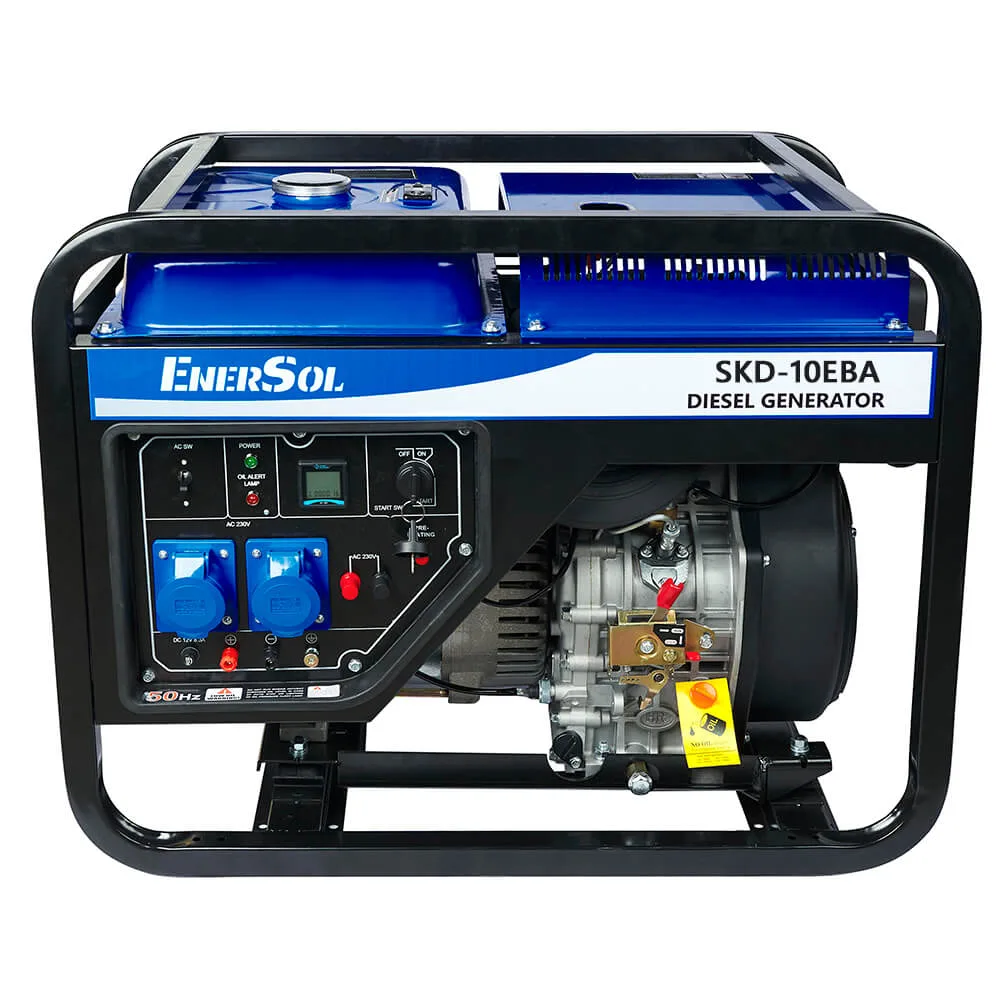 Генератор дизельний EnerSol SKD-10EBA, 9 кВт, електростартер