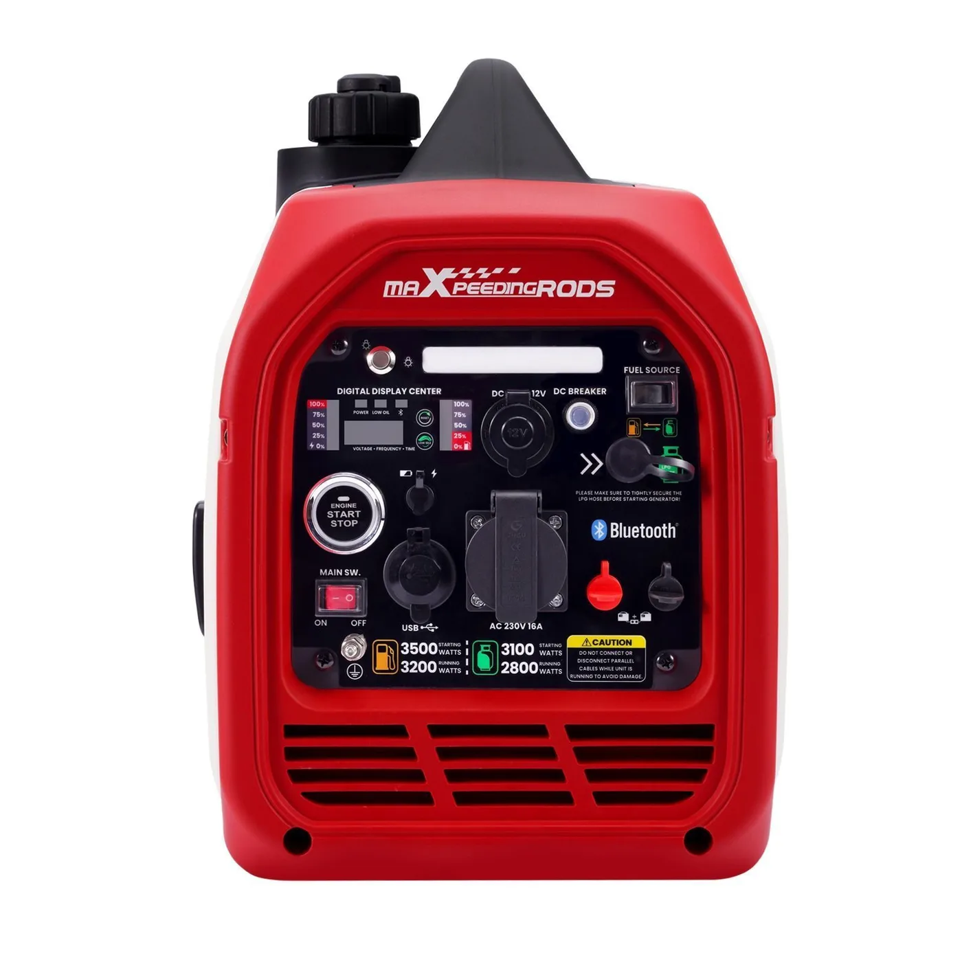 Генератор інверторний MaXpeedingRods MXR4000 GT, 3.2 кВт, бензин, газ (пропан-бутан), ручний стартер — фото 4