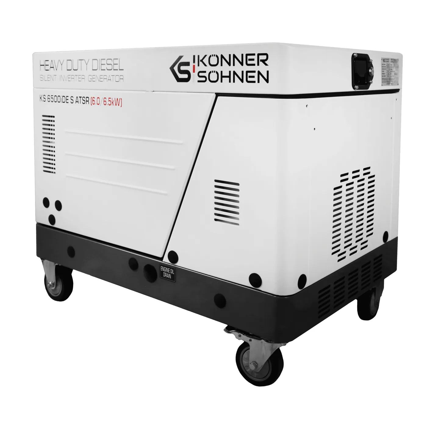 Інверторний генератор Könner & Söhnen KS 6500iDE S ATSR, 6,0 кВт, дизель, електростартер — фото 5