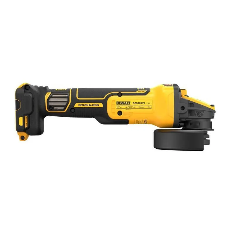 Шліфмашина кутова - болгарка акумуляторна безщіткова DeWALT DCG409VSN — фото 4