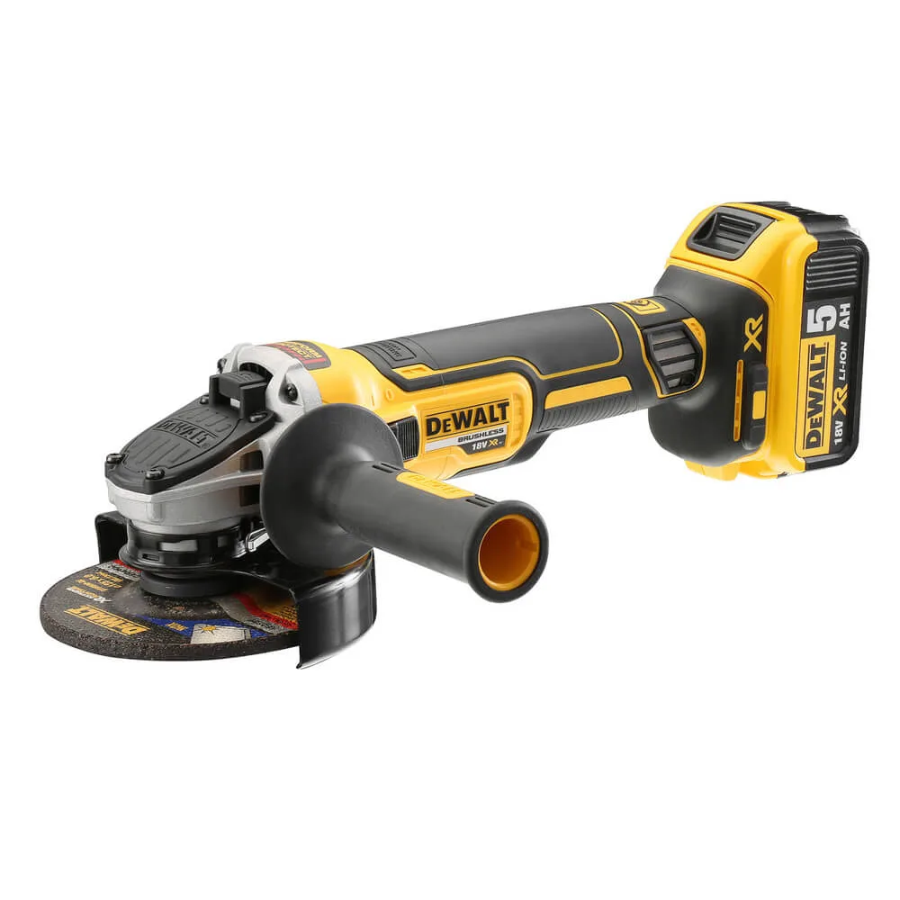 Шліфмашина кутова - болгарка акумуляторна безщіткова DeWALT DCG405P2 — фото 2