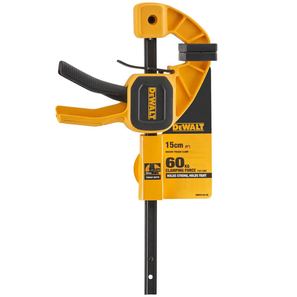 Струбцина М триггерна з максимальним зусиллям стиснення 63 кг DeWALT DWHT0-83139 — фото 4