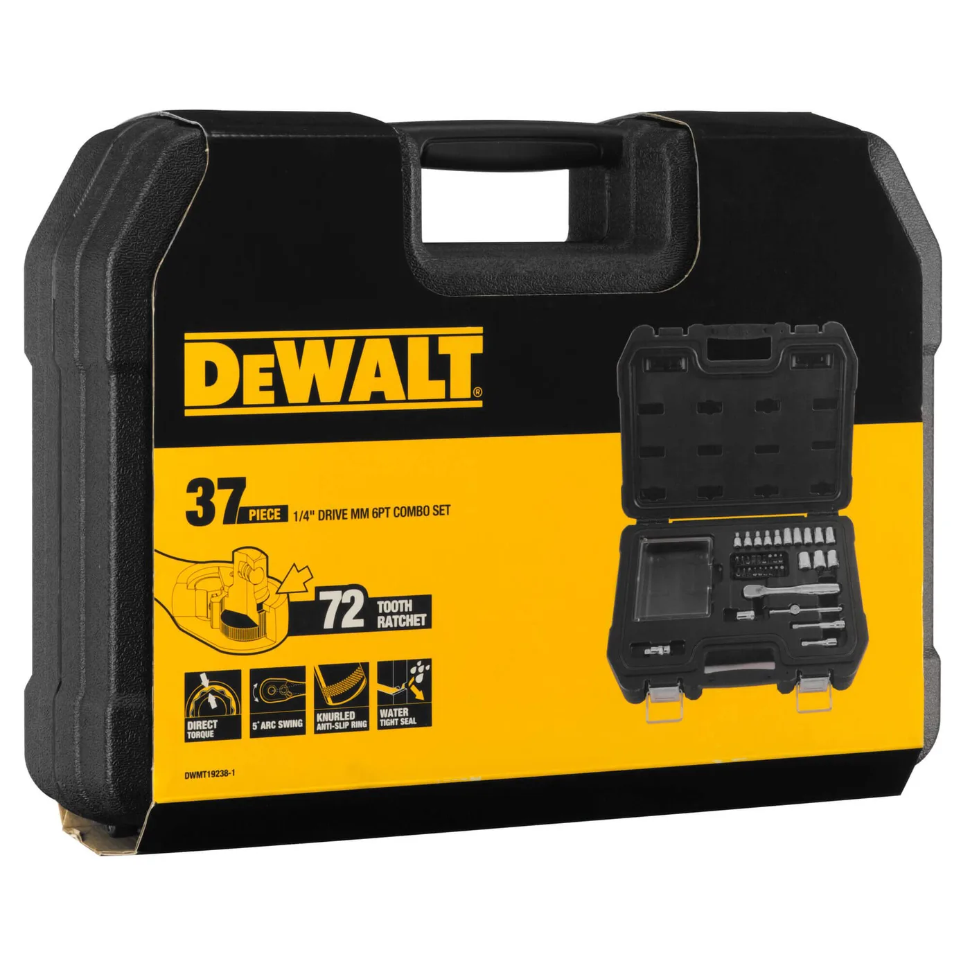 Набір головок та біт 1/4, 37 предметів DeWALT DWMT19238-1 — фото 5